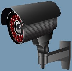 CCTV camera representing campus security